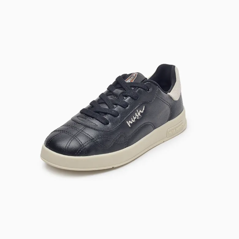 Zapatillas Hush Puppies Negro Stitch