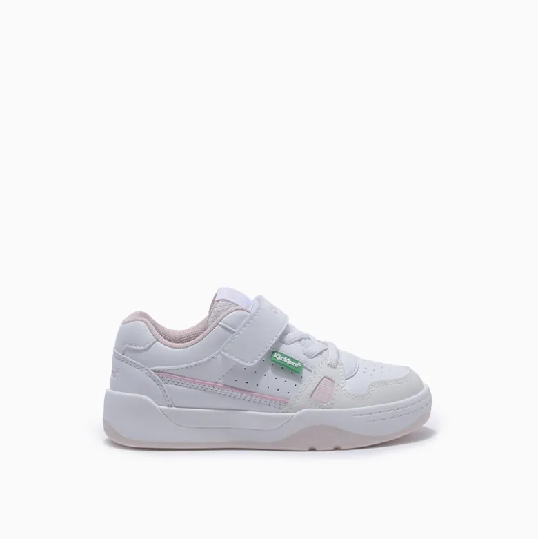 Zapatillas Kickers Blanco con Rosa Skylar
