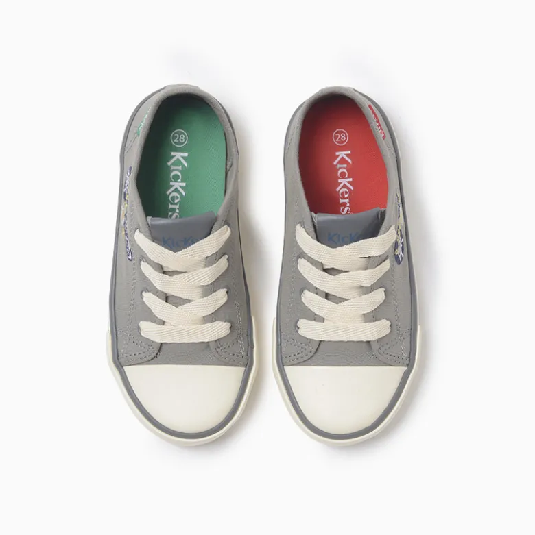 Zapatillas Kickers Gris Canvas