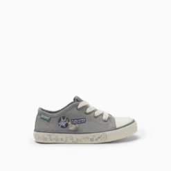 Zapatillas Kickers Gris Canvas