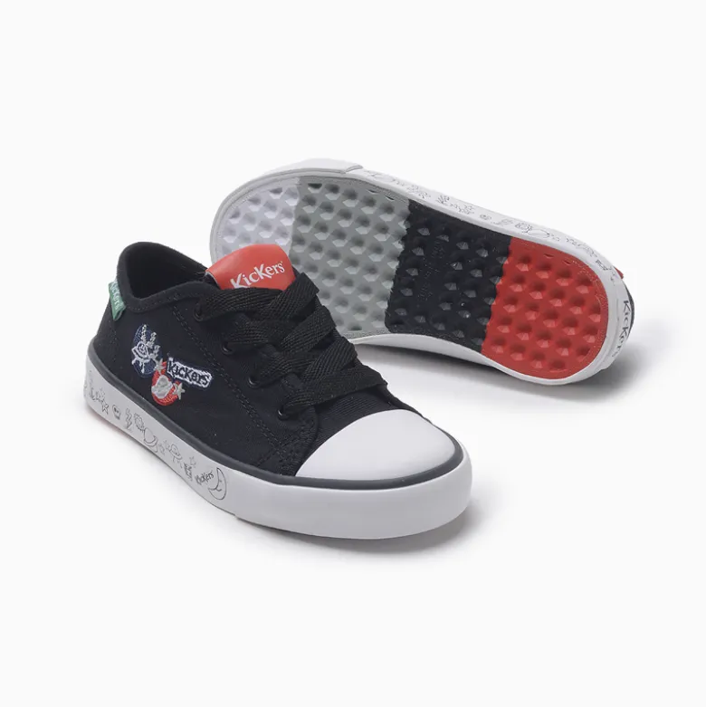 Zapatillas Kickers Negro Canvas