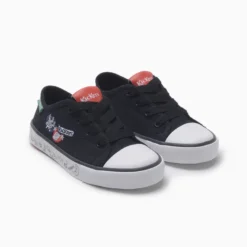 Zapatillas Kickers Negro Canvas