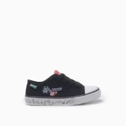 Zapatillas Kickers Negro Canvas