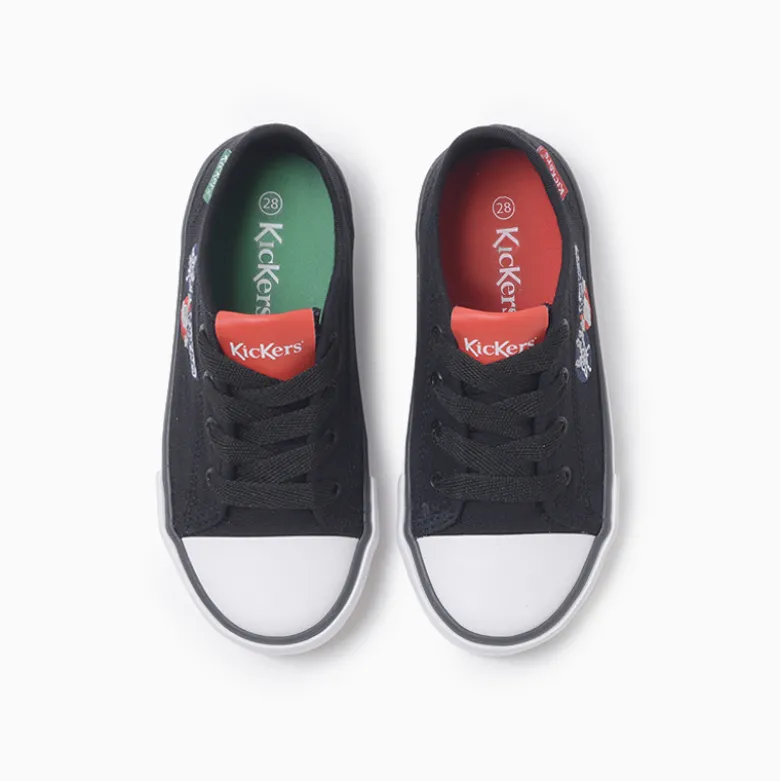 Zapatillas Kickers Negro Canvas