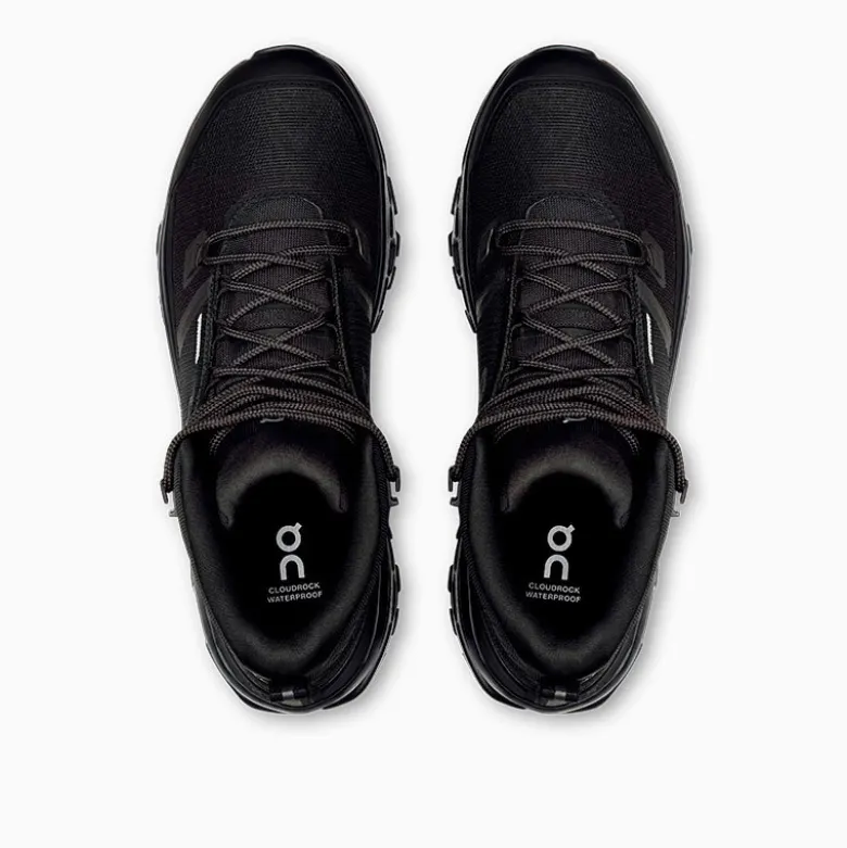 Zapatillas ON Negro Cloudrock Mid WP
