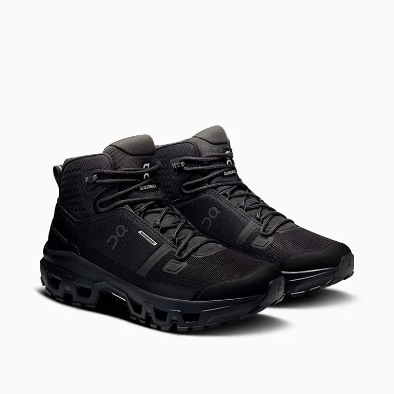 Zapatillas ON Negro Cloudrock Mid WP
