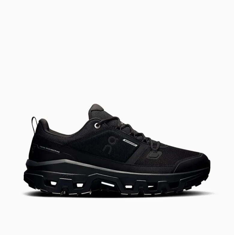Zapatillas ON Negro Cloudrock Low WP