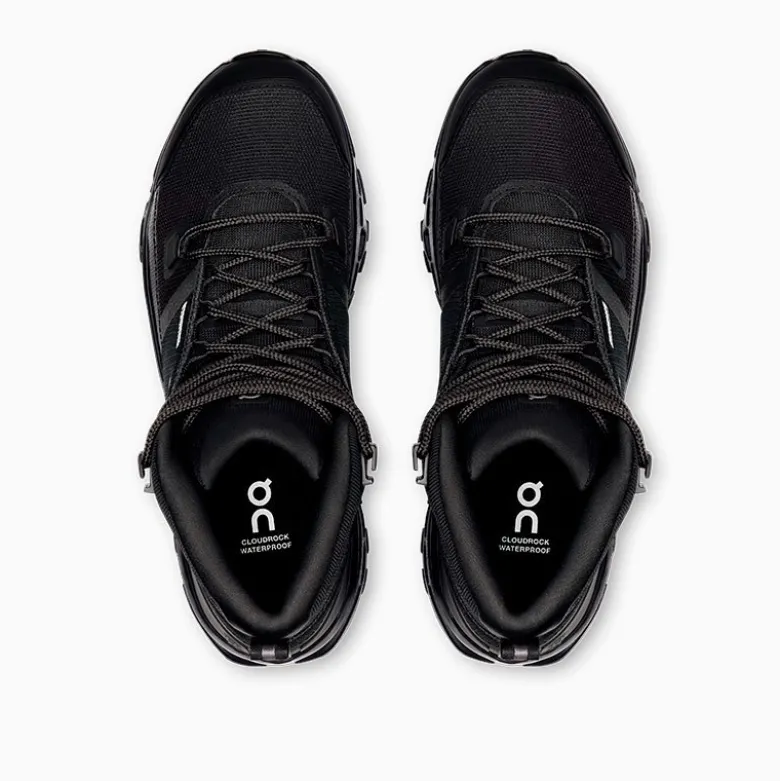 Zapatillas ON Negro W Cloudrock Mid WP