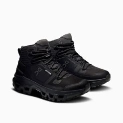 Zapatillas ON Negro W Cloudrock Mid WP