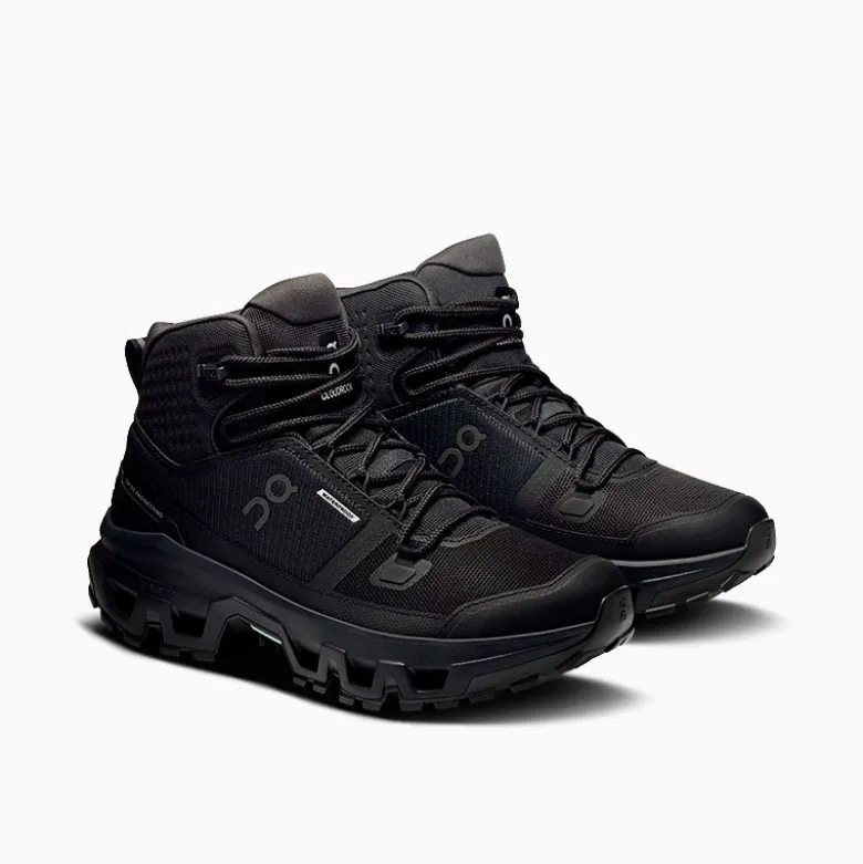 Zapatillas ON Negro W Cloudrock Mid WP