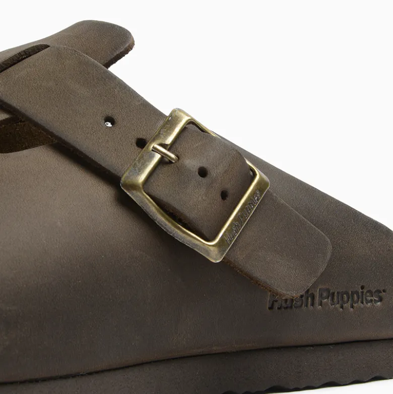 Zuecos Hush Puppies Marrón Bora M
