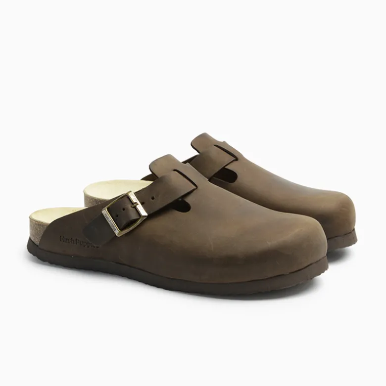 Zuecos Hush Puppies Marrón Bora M