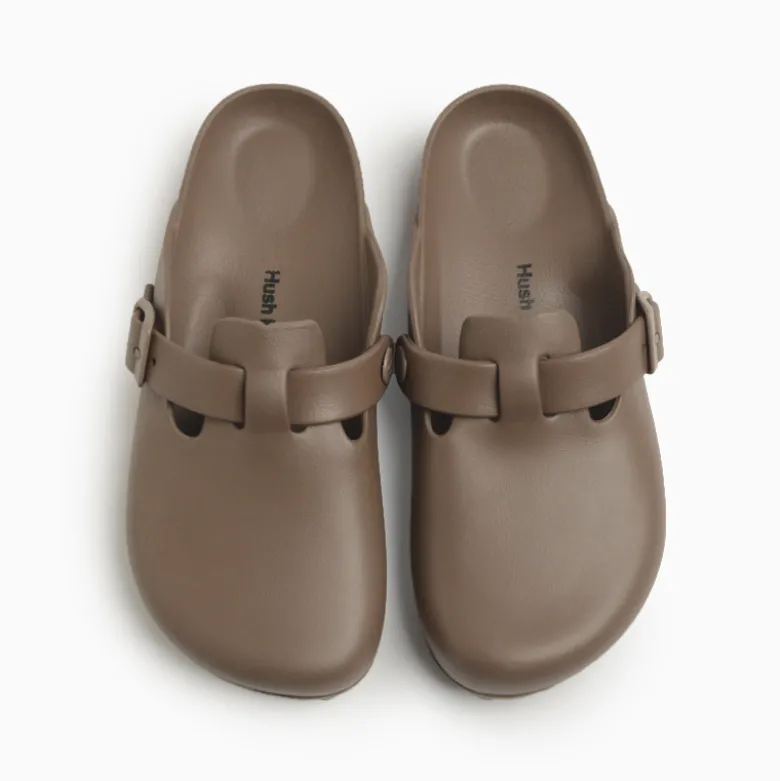 Zuecos Hush Puppies Marrón Cindy