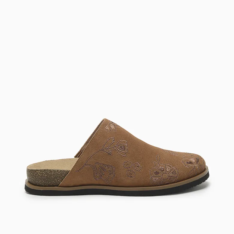 Zuecos Hush Puppies Marrón New Woomy
