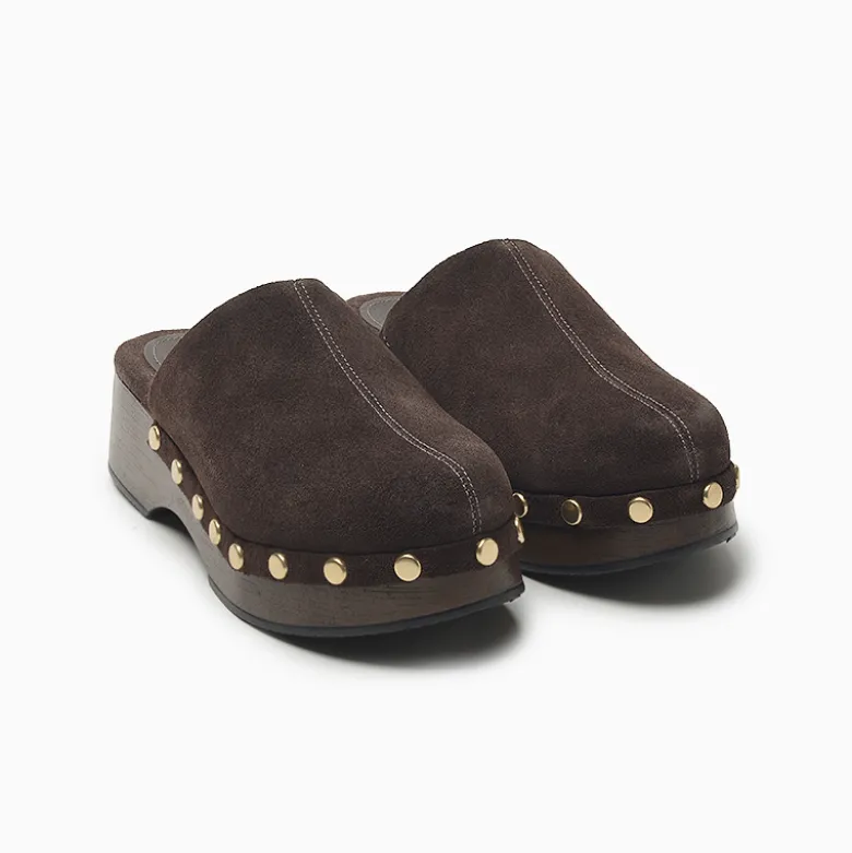 Zuecos Hush Puppies Marrón Nina