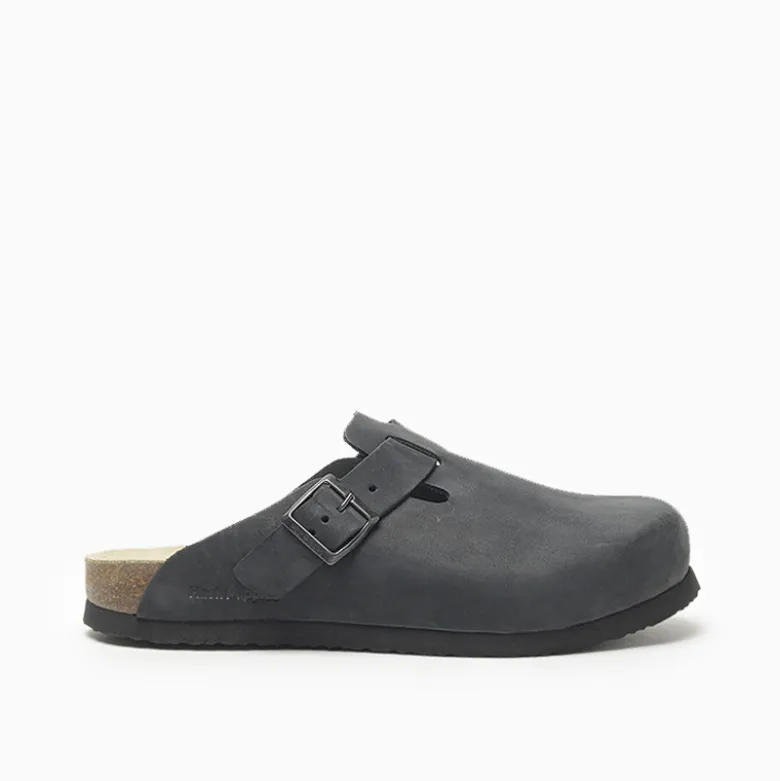 Zuecos Hush Puppies Negro Bora M