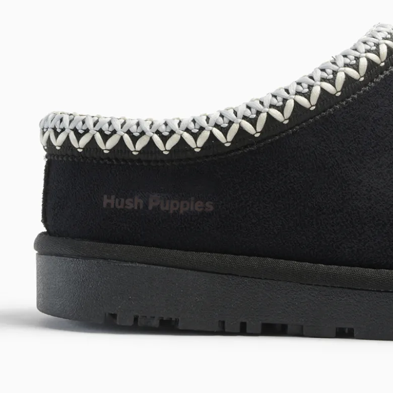 Zuecos Hush Puppies Negro Risk