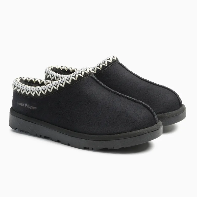Zuecos Hush Puppies Negro Risk