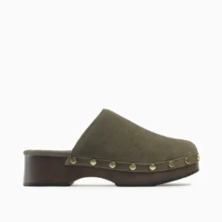Zuecos Hush Puppies Verde Nina