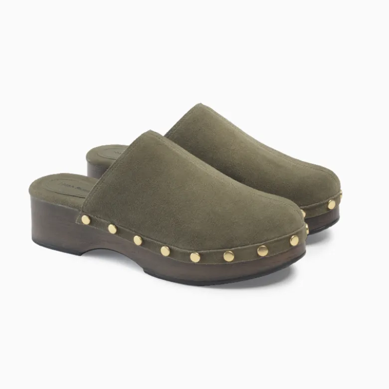 Zuecos Hush Puppies Verde Nina